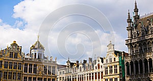 Nice Grand Place as central squre in Brussels, Belgium.