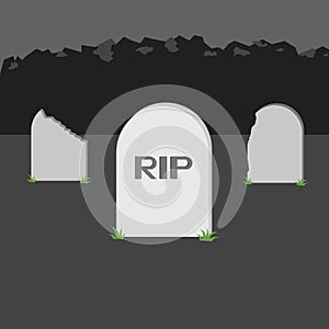 nice grave rip icon of