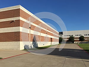 The nice gym in high school exterior