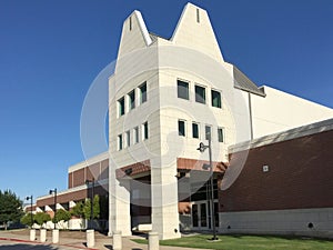 Nice gym in high school exterior