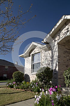 Nice house with spring garden