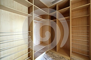 Nice interior of bright cloakroom