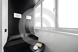 Nice interior of modern balcony