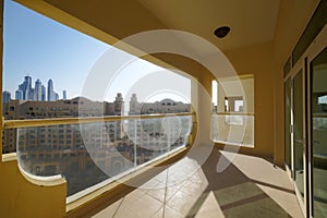 Nice interior of modern balcony