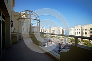 Nice interior of modern balcony