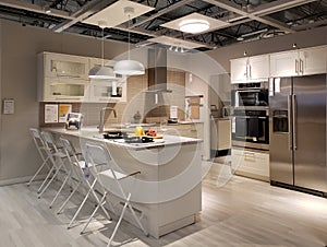 Nice  kitchen at store IKEA