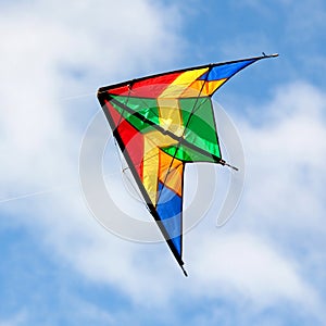 Nice kite flying over blue sky