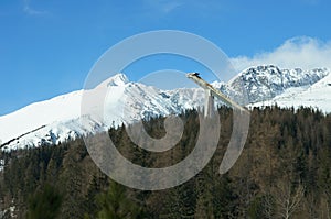 Nice ladscape in mountain High Tatra