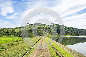 Nice landscape, hill/moutain, lake