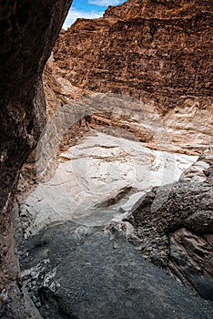 Nice landscape of Mosaic canyon in DeathValley desert