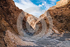 Nice landscape of Mosaic canyon in DeathValley desert