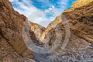 Nice landscape of Mosaic canyon in DeathValley desert