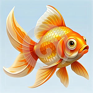 Nice looking Gold Fish image for print and web uses. photo