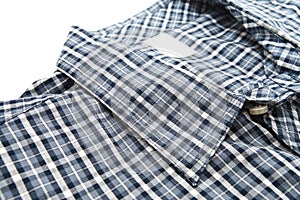 Nice male check shirt collar