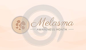 Nice Melasma Awareness Month Background Illustration Design