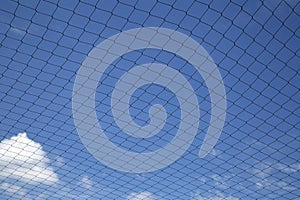 Nice mesh and blue sky background