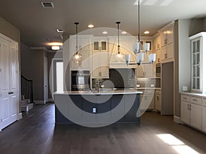 Nice modern kitchen design of a new house