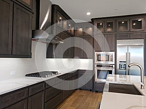 Nice modern kitchen in a new house TX USA