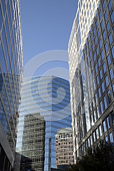 Nice modern office buildings in downtown Dallas