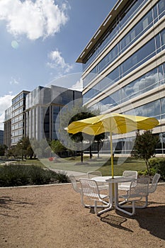Nice office buildings and landscapes