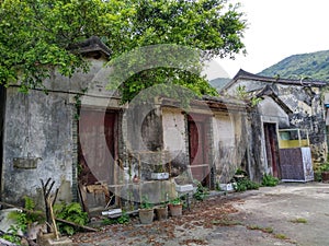 nice Old house in  ghost town Sha Lo Tung Cheung Uk New Territories Tai po hongkong