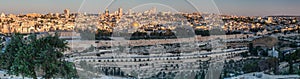 Nice panorama of the city of Jerusalem