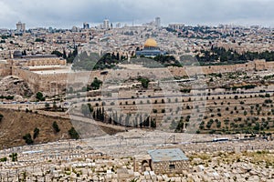 Nice panorama of the city of Jerusalem