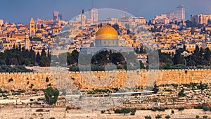 Nice panorama of the city of Jerusalem