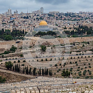 Nice panorama of the city of Jerusalem