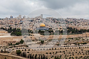 Nice panorama of the city of Jerusalem