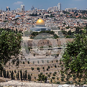 Nice panorama of the city of Jerusalem