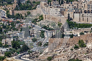 Nice panorama of the city of Jerusalem