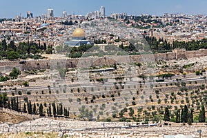 Nice panorama of the city of Jerusalem