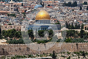 Nice panorama of the city of Jerusalem