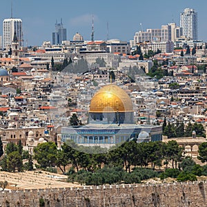 Nice panorama of the city of Jerusalem