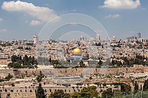 Nice panorama of the city of Jerusalem