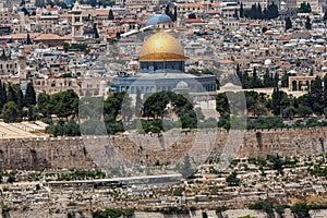 Nice panorama of the city of Jerusalem