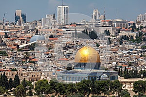 Nice panorama of the city of Jerusalem