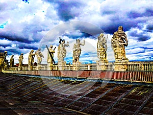 The nice panoramic view of the Vatican City photo