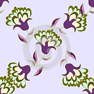 Nice pastel floral seamless pattern