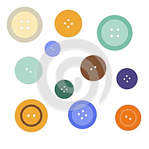 Nice picture with colored buttons