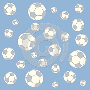 Nice picture of colorful football balls