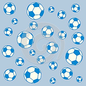 Nice picture of colorful football balls