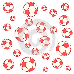 Nice picture of colorful football balls