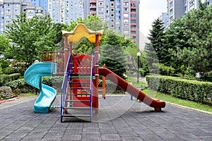 A nice playground in the park