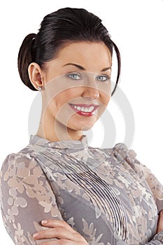 Nice portrait smiling woman