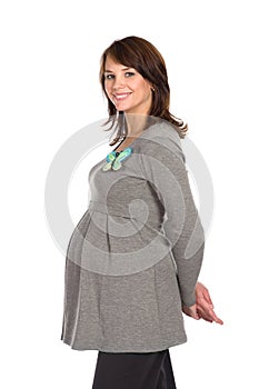 Nice pregnant woman smiling 1