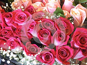 Nice red rose bouquet from the florist