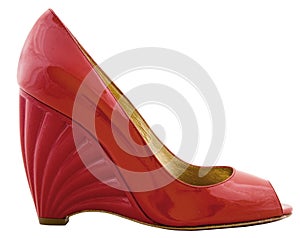 Nice red woman's shoe. photo