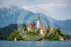 Nice scenario at Bled Lake photo